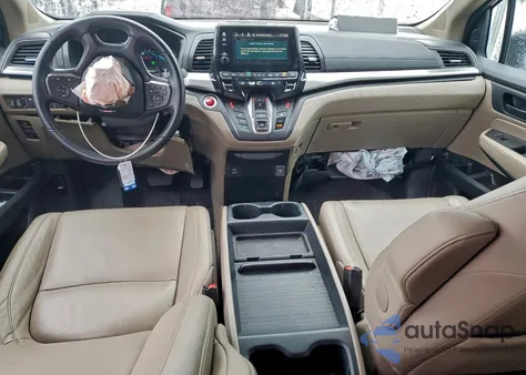 2021 Honda Odyssey Exl z USA, uszkodzony, nr VIN 5FNRL6H79MB025862